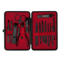 ZESTAW DO MANICURE PEDICURE 15 ELEMENTÓW